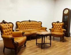 Pamono Italian Living Room Set, 1980s, Set of 4 Outlet