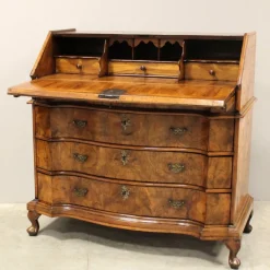 Pamono Italian Louis XV Secretaire in Walnut, 18th Century New