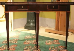 Pamono Italian Louis XVI Period Tulipwood and Kingwood Two Drawers Folding Table