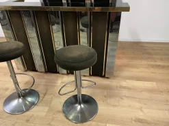 Pamono Italian Metal, Steel and Glass Bar Cabinet, 1960s, Set of 4 Hot