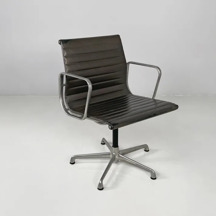 Pamono Italian Modern Leather Office Chair by Charles and Ray Eames for ICF, 1970s Best