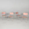 Pamono Italian Modern Light Pink Metal and Plastic Chairs from Tomasucci, 2000s, Set of 4 Outlet