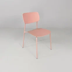Pamono Italian Modern Light Pink Metal and Plastic Chairs from Tomasucci, 2000s, Set of 4 Outlet