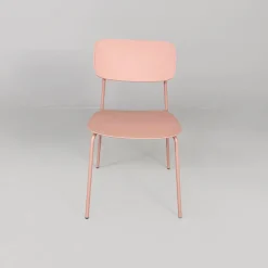 Pamono Italian Modern Light Pink Metal and Plastic Chairs from Tomasucci, 2000s, Set of 4 Outlet