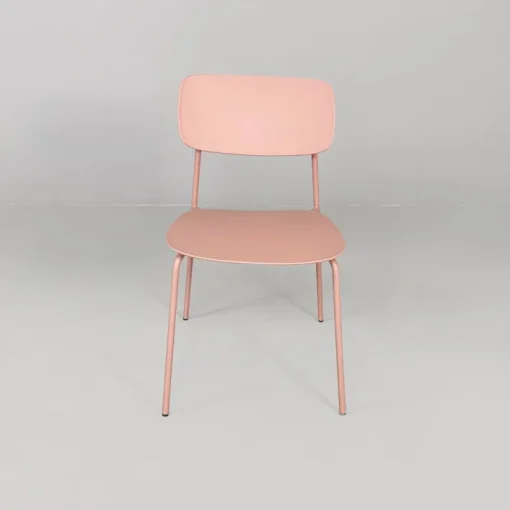Pamono Italian Modern Light Pink Metal and Plastic Chairs from Tomasucci, 2000s, Set of 4 Outlet