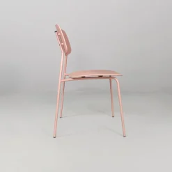 Pamono Italian Modern Light Pink Metal and Plastic Chairs from Tomasucci, 2000s, Set of 4 Outlet