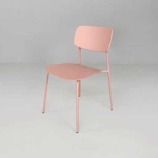 Pamono Italian Modern Light Pink Metal and Plastic Chairs from Tomasucci, 2000s, Set of 4 Outlet