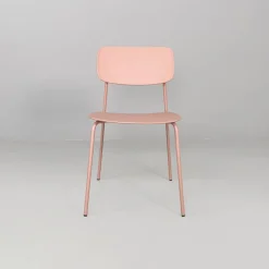 Pamono Italian Modern Light Pink Metal and Plastic Chairs from Tomasucci, 2000s, Set of 4 Outlet