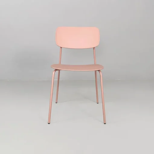 Pamono Italian Modern Light Pink Metal and Plastic Chairs from Tomasucci, 2000s, Set of 4 Outlet