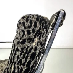 Pamono Italian Modern Tiger Print Rocking Armchair Ellipse Renato Zevi for Selig, 1970s Best