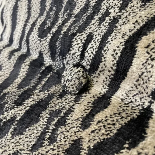 Pamono Italian Modern Tiger Print Rocking Armchair Ellipse Renato Zevi for Selig, 1970s Best