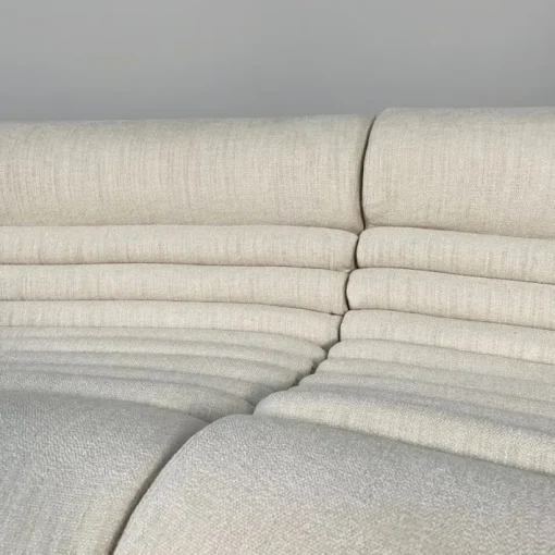 Pamono Italian Modern White Carrera Sofa attributed to De Pas, Durbino and Lomazzi for B&B Italia, 1970s Clearance