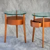 Pamono Italian Night Tables, 1983, Set of 2