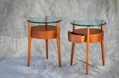 Pamono Italian Night Tables, 1983, Set of 2