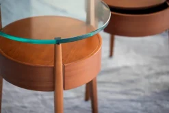 Pamono Italian Night Tables, 1983, Set of 2