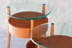 Pamono Italian Night Tables, 1983, Set of 2