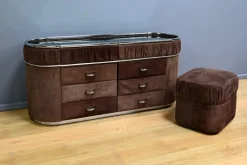 Pamono Italian Nubuck Dressing Table, 1970s Best