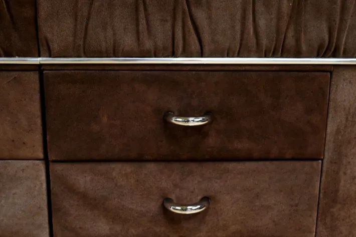 Pamono Italian Nubuck Dressing Table, 1970s Best