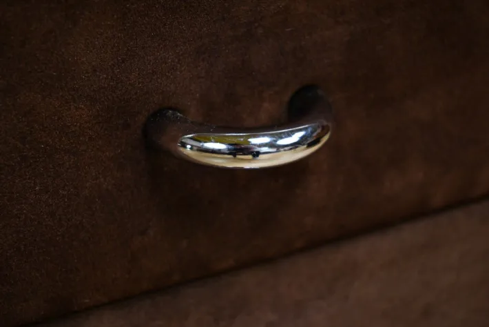 Pamono Italian Nubuck Dressing Table, 1970s Best