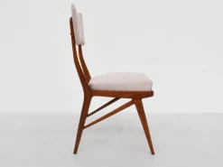 Pamono Italian Papillon Back Chairs in Light Pink Satin by Ariberto Colombo, 1950s, Set of 2 Hot