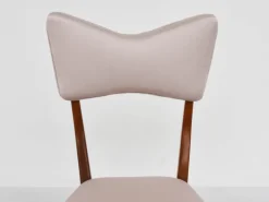 Pamono Italian Papillon Back Chairs in Light Pink Satin by Ariberto Colombo, 1950s, Set of 2 Hot