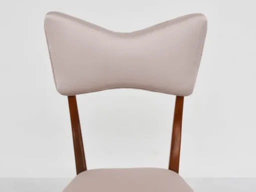 Pamono Italian Papillon Back Chairs in Light Pink Satin by Ariberto Colombo, 1950s, Set of 2 Hot