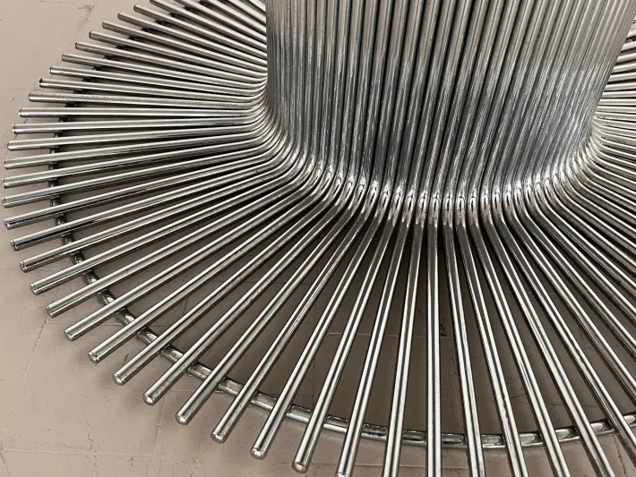 Pamono Italian Pedestal Dining Table in Chrome and Glass, 1970s Outlet