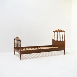 Pamono Italian Pine Chiavari Bed by Giuseppe Gaetano Descalzi, 1950s Clearance