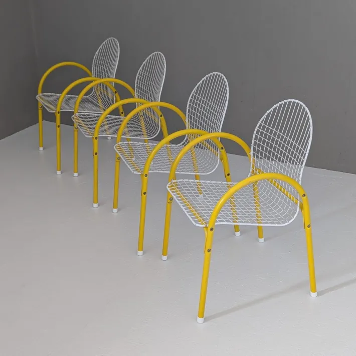 Pamono Italian Postmodern Metal Wire Mesh Garden Set from EMU, 1980s, Set of 5 Best