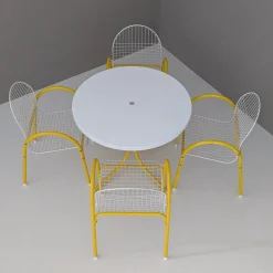 Pamono Italian Postmodern Metal Wire Mesh Garden Set from EMU, 1980s, Set of 5 Best