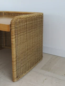 Pamono Italian Rattan Bedside Tables, 1950s, Set of 2 Best