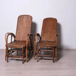 Pamono Italian Rattan Chaise Lounger, 1920s Online