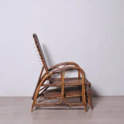 Pamono Italian Rattan Chaise Lounger, 1920s Online