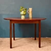 Pamono Italian Round Oval Rosewood Dining Table with Extension, 1970s Hot