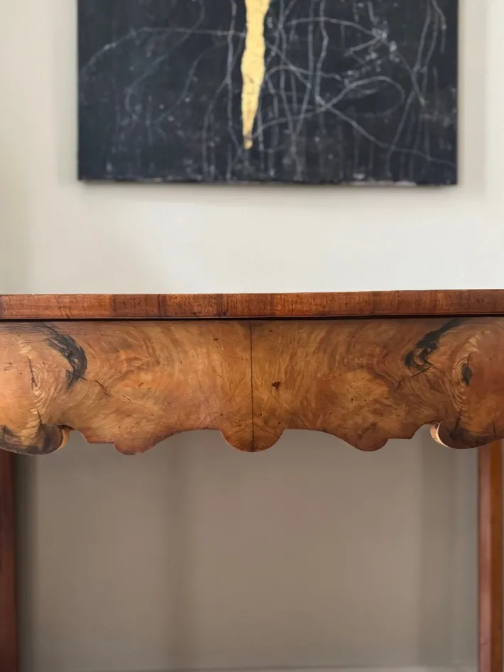 Pamono Italian Rustic Scalloped Console Table Best