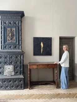 Pamono Italian Rustic Scalloped Console Table Best