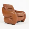 Pamono Italian Sculptural Leather Lounge Chair, 1960s Hot
