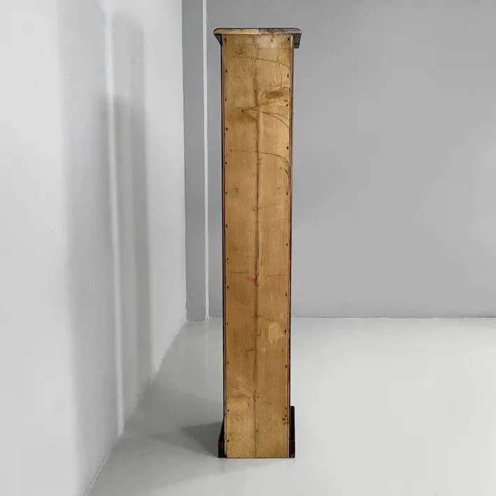 Pamono Italian Tall Chest of Drawers in Wood with Metal Handles, 1930s Clearance