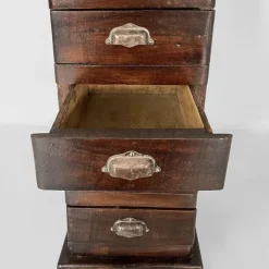 Pamono Italian Tall Chest of Drawers in Wood with Metal Handles, 1930s Clearance