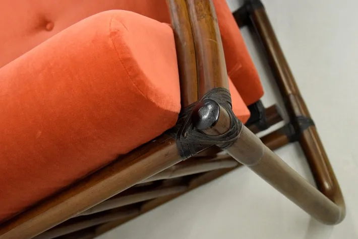 Pamono Italian Two-Seater Bamboo Lounge Sofa, 1960s Discount