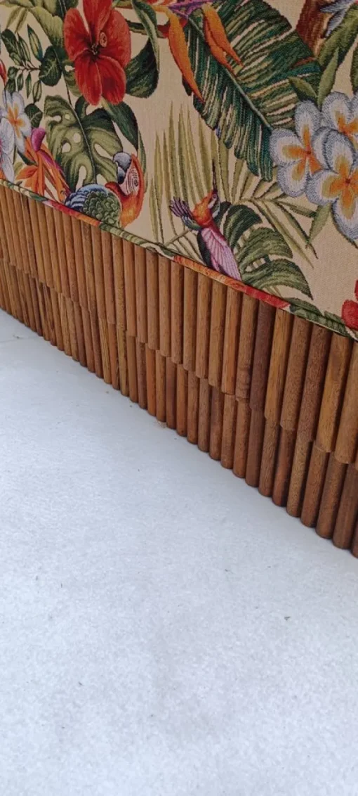 Pamono Italian Upholstered Wooden Bench Clearance