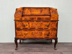 Pamono Italian Walnut Veneered Flap Desk, 1930s Discount