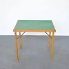 Pamono Italian Wood & Fabric Game Table, 1960s