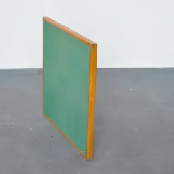 Pamono Italian Wood & Fabric Game Table, 1960s