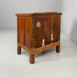 Pamono Italian Wood and Brass Ice Box, 1930s Outlet