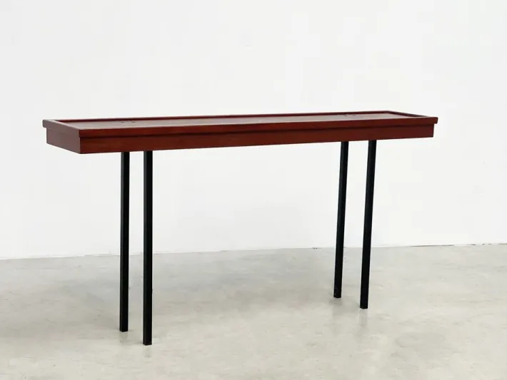 Pamono Italian Wood and Metal Console Table Discount