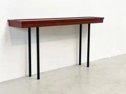 Pamono Italian Wood and Metal Console Table Discount