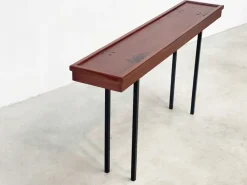 Pamono Italian Wood and Metal Console Table Discount