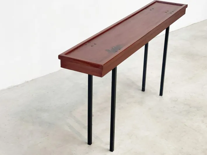 Pamono Italian Wood and Metal Console Table Discount