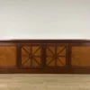 Pamono Italian Wooden Sideboard with Cross Motifs, 1980s
